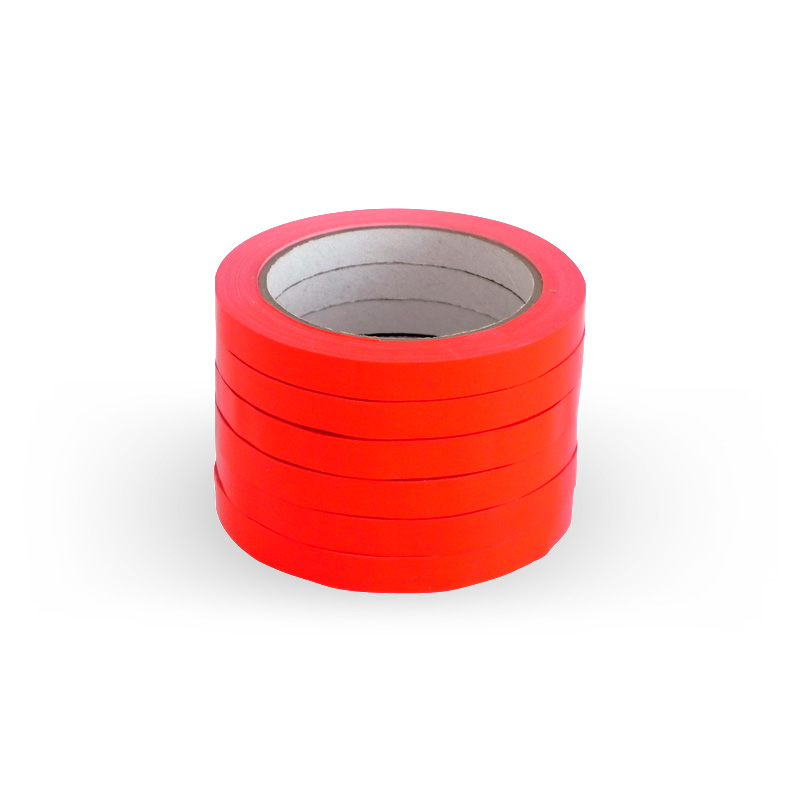 Comprar Cinta adhesiva roja tamaño 12 mm x 66 m de PVC (16998). DISOFIC